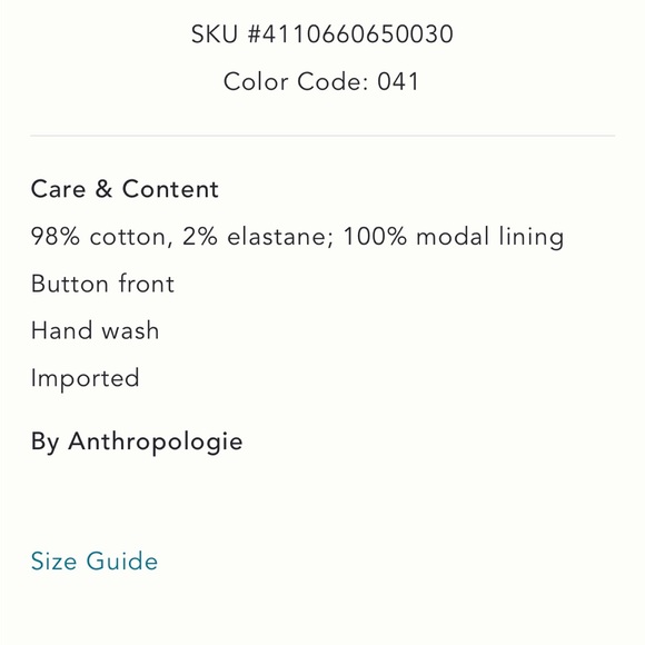 By Anthropologie Shrunken Cotton
Vest size L navy - Picture 4 of 9